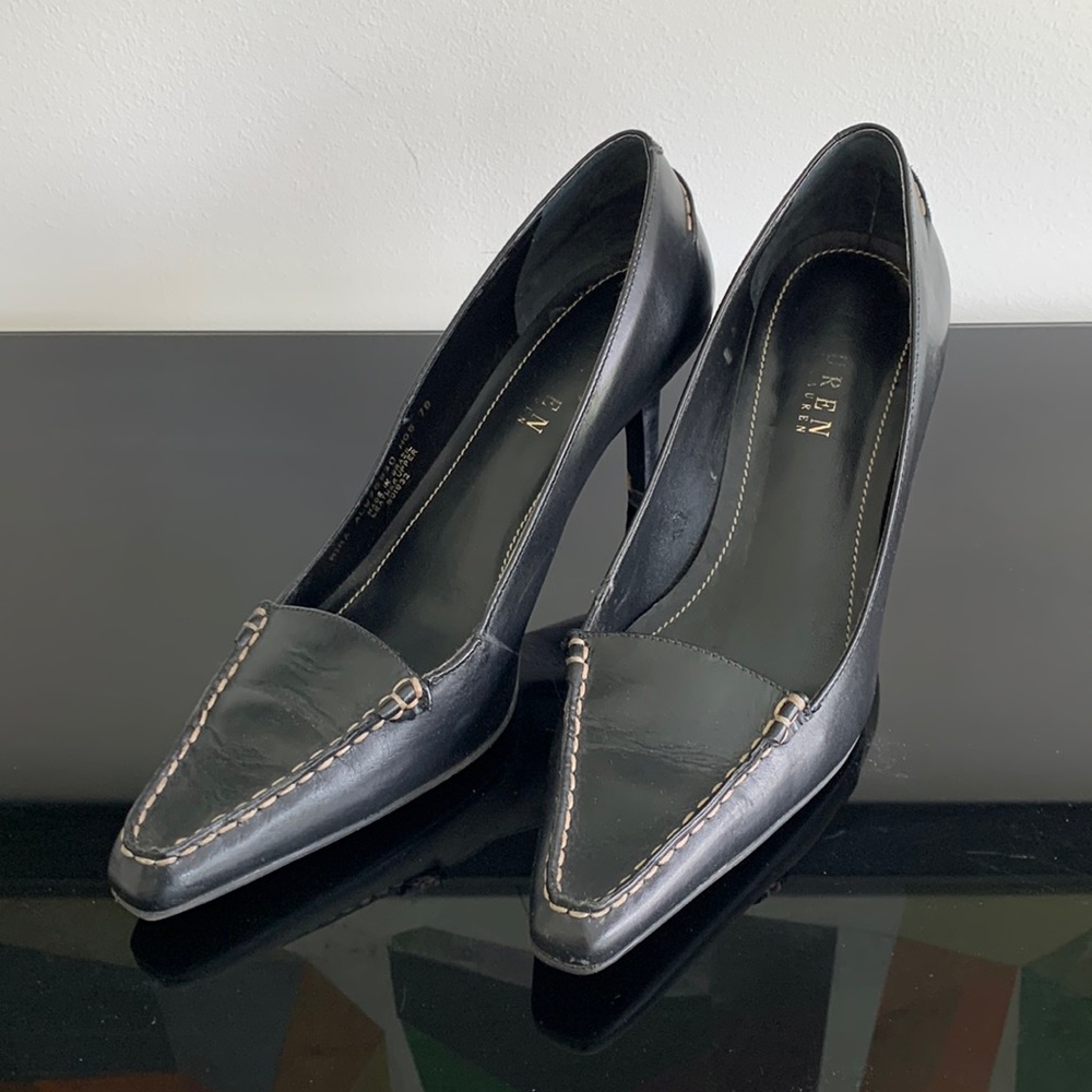 Ralph Lauren top stitch pump size 7B
